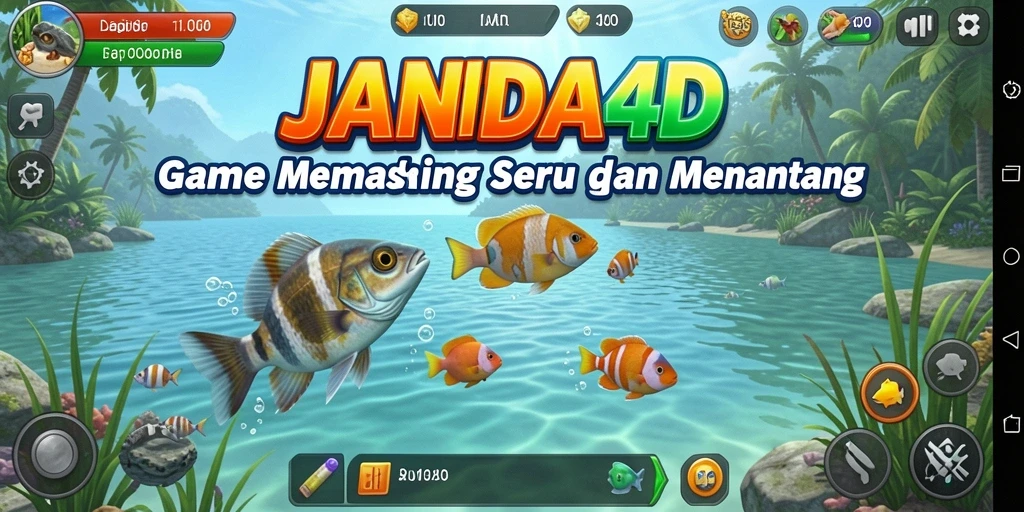 Tangkapan ikan yang spektakuler dalam gameplay JANDA4D.