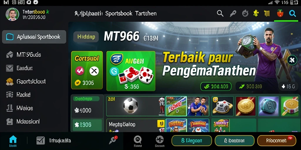 Tampilan luar biasa dari gameplay aplikasi Sportsbook MT966.