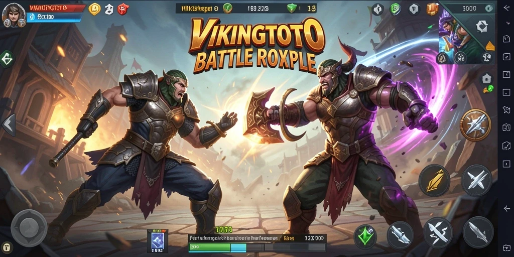 Tampilan action seru dalam gameplay VIKINGTOTO.